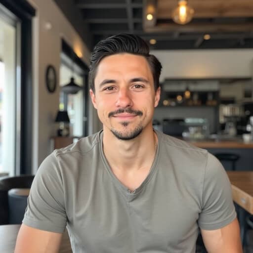 AI-generated business headshot